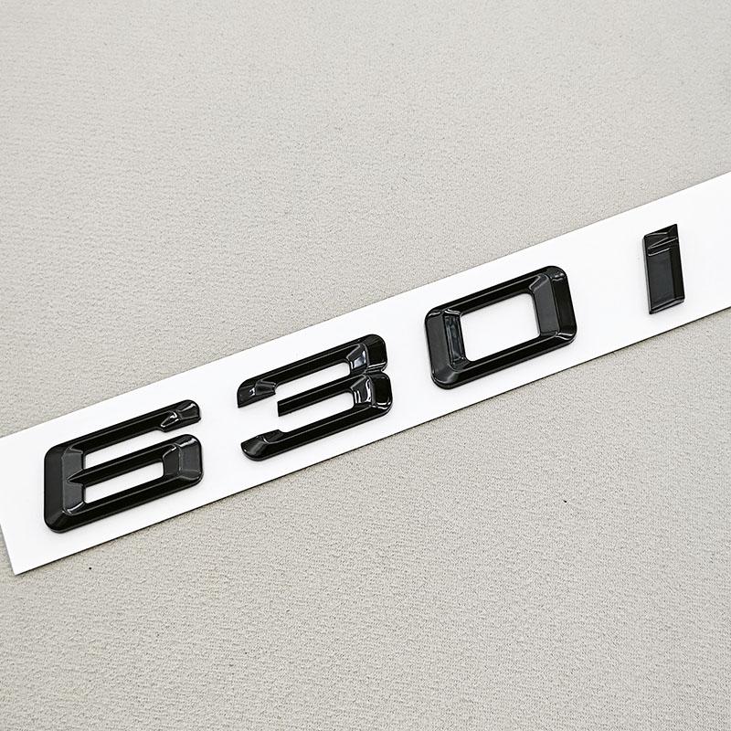 3D ABS Car Letters Logo 630i 640i 650i Badge Sticker Rear Trunk Emblem Decals For BMW 6 Series 630i 640i 650i Car Tail Marking