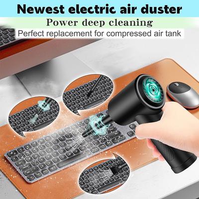 51000 RPM Compressed Air Duster Cordless Portable Rechargeable Wireless Electric Air Car Keyboard Electronics Cleaner Blower