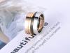 JeeMango Trendy 4 In 1 Colorful Gold Simple Rings Jewelry Titanium Stainless Steel Wedding Engagement Ring For Women R19071