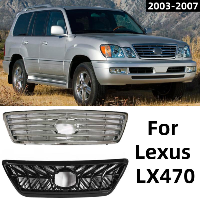 Bright black Front bumper grille For Lexus LX470 2003-2007 Bright black