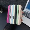 Macaron Liquid Silicone Magnetic Bracket Case for iPhone 17 Pro, 360° Rotation, Drop-Proof