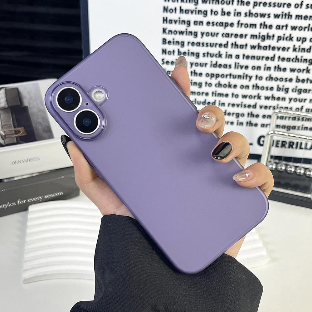 

0.35mm Ultra Thin Silicone Soft Case For iPhone Air 17 16 15 14 Pro Max Plus 16E Translucent Matte Candy Color Cover Slim Shell iPhone Air