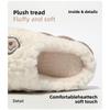 Cotton Slippers for Women, Plush In Autumn and Winter, Thick Soled for Home Use, Warm and Non Slip for Couples, Fuzzy Cotton Slippers for Men