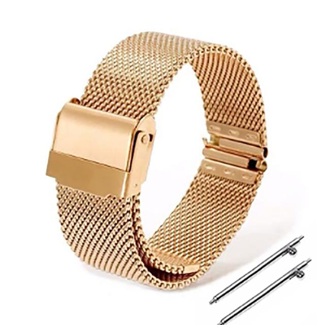 Mailänder Netz-Uhrenarmband 18/20/22mm Schnellwechsel-Armbänder für Seiko für Smartwatch Edelstahl-Armband Herren Damen Handgelenksbänder