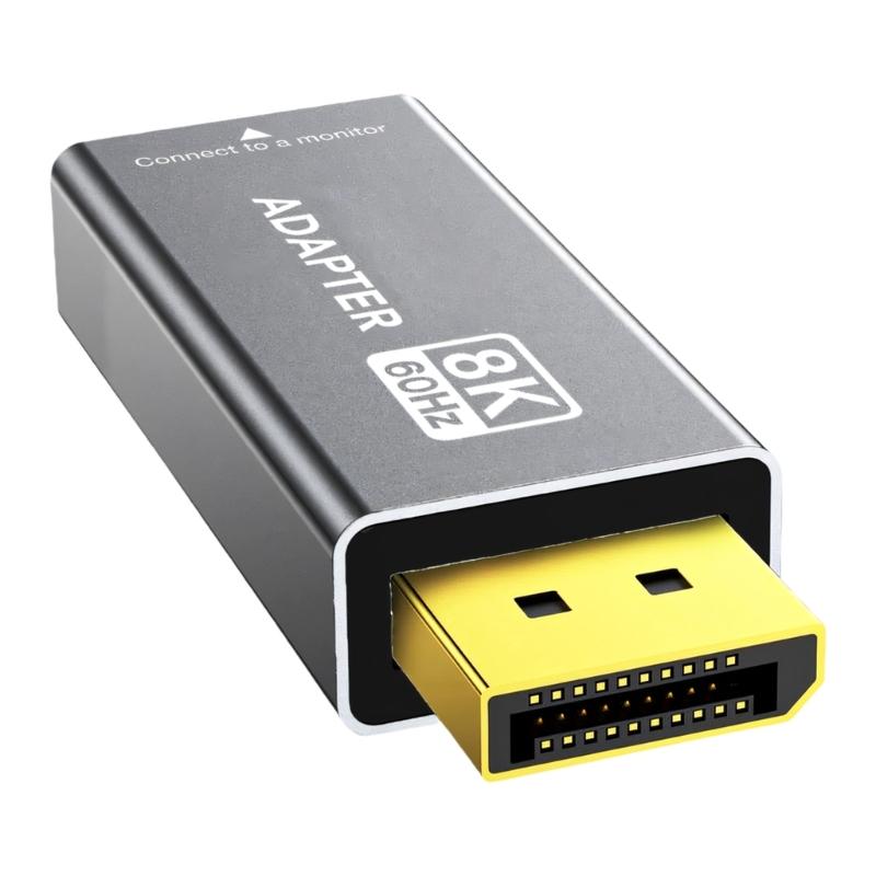 To Hdtv Adapter Supports 8K60Hz 4K160Hz 1080P@320Hz DP Male to Female Hdtv Converters For PC Laptop
