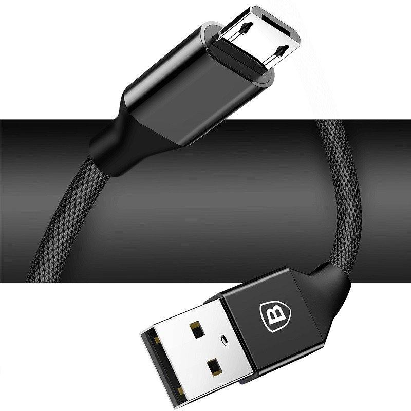 Kabel Usb Do Micro Usb Baseus Yiven 1.5M 2A - Czarny