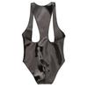 Sexy Men High Cut Muscle Bodysuit Zipper Crotch U Convex Pouch Bandage Sexy Tights Vest Tops Pu Shiny Stage Elastic Leotard