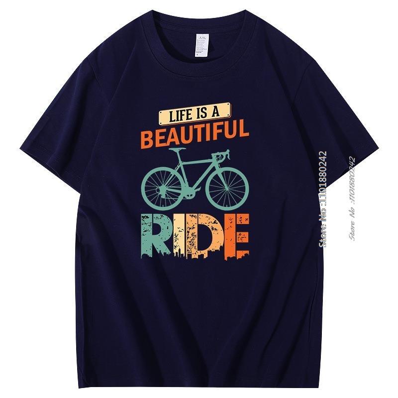 Life Is A Beautiful Ride Retro Graphic T Shirts Cotton New Shirts And Tshirts Big Size Short Sleeve T Shirt Mens Print T Shirt