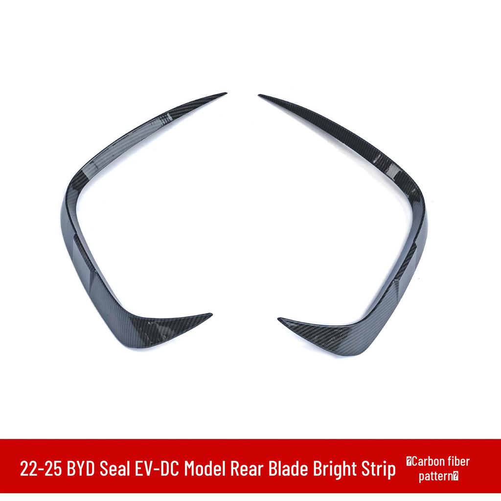 BYD Seal EV DC modelio priekinės ir galinės dalies stiliaus komplektas: Šoninės apdailos juostelės, Priekinio buferio lūpa, Galinis spoileris, Ryški juostelė