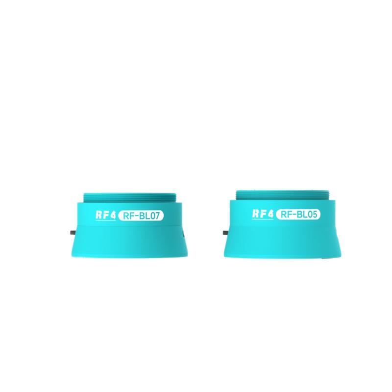 LED Barlow Lens 0.5X/0.7X Magnification Long Working Distance RF-BL05/BL07 for Microscope PCB Industrial Repair