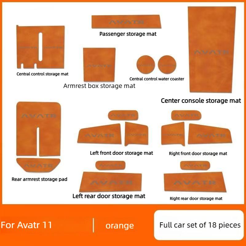 Suitable for Avatr 11 center console silicone pad wireless charging water cup protective pad automotive parts