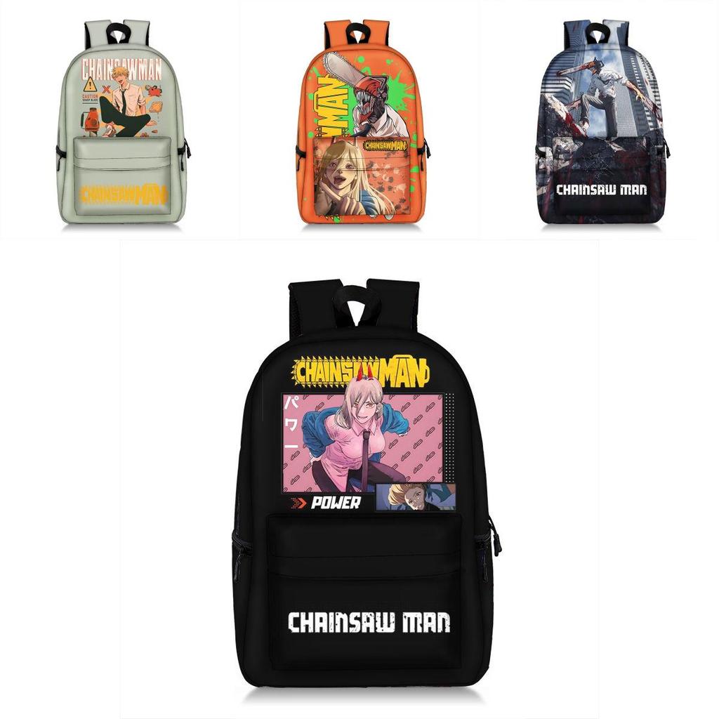 Stunning Child/adult Chainsaw Man Backpack Schoolbag Anime Bag