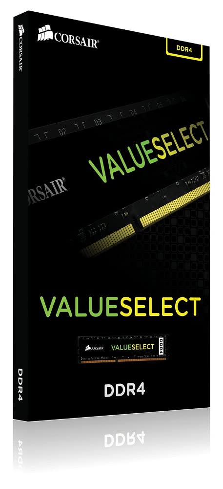 Corsair Minnemodul for stasjonær PC VALUE Select Series 4GB x CMV4GX4M1A2666C18 DDR4-2666MHZ [4GB 1]