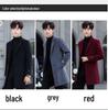 Men's Mid-Length Korean Style Woolen Coat with Velvet Lining - Winter Windbreaker, British Style Jacket for Youth