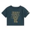 Childrens/Kids Just Do It Shiny Crop T-Shirt