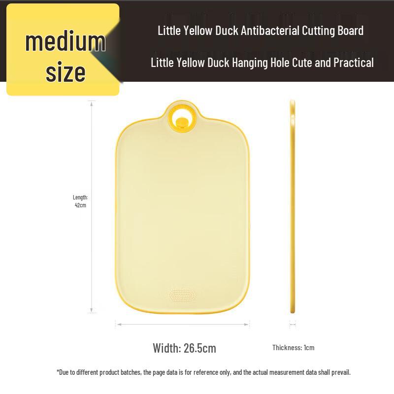 COOKER KING Antibacterial Plastic Double-Sided Cutting Board