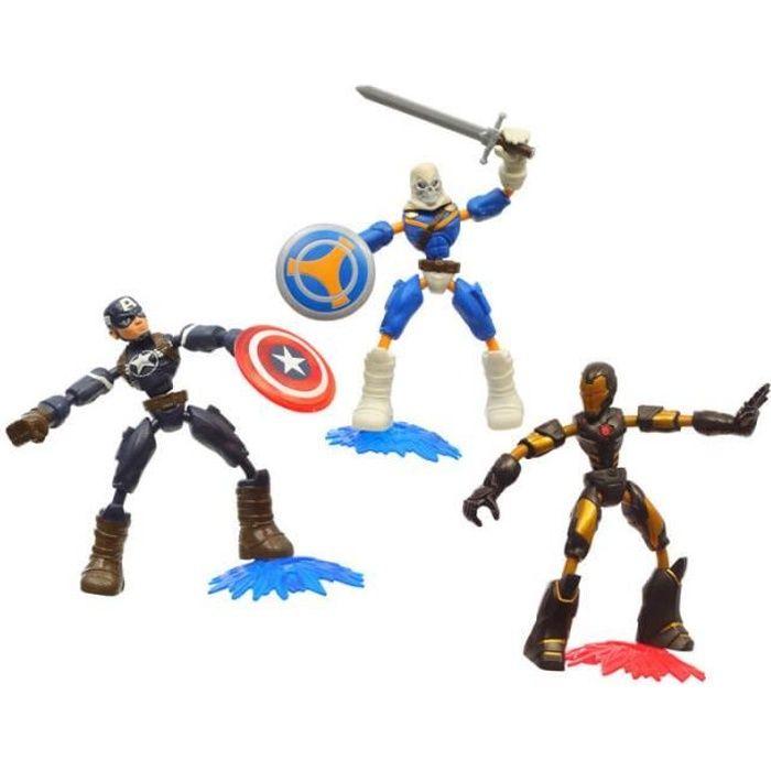 Marvel - Avengers Bend and Flex - Set of 3 Figures - 15 Cm