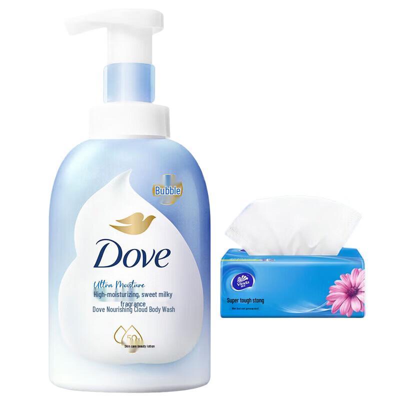 

Dove Deeply Nourishing Mousse Shower Foam with Tissue Pack