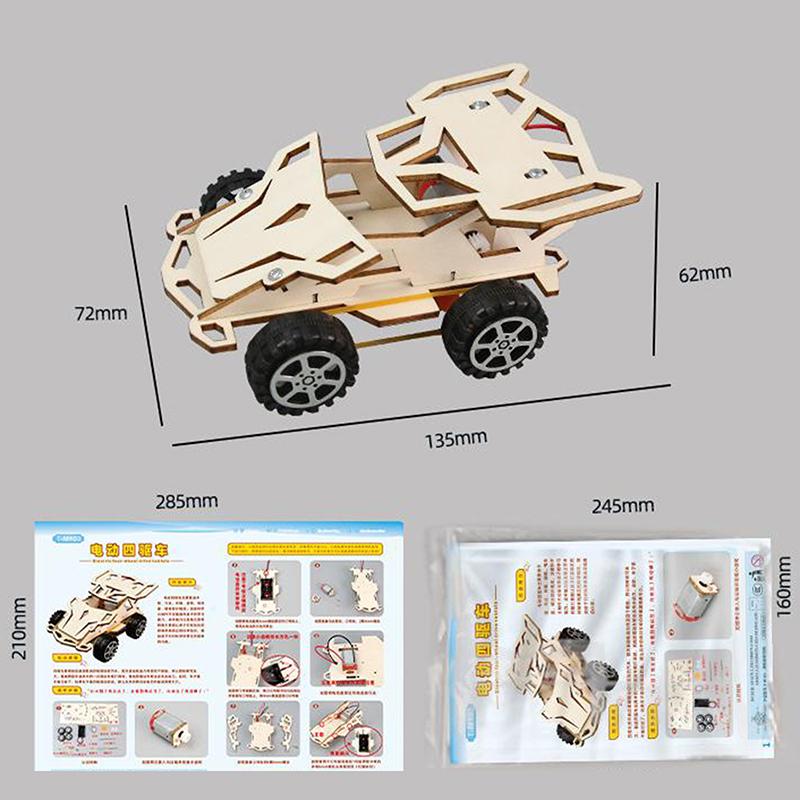 Kreatywny DIY Ręcznie Robiony Technologia Mały Twórca Model Zabawki Dziecięce Drewniane Narzędzie Dydaktyczne Technologia Mały Twórca Zabawka Puzzle