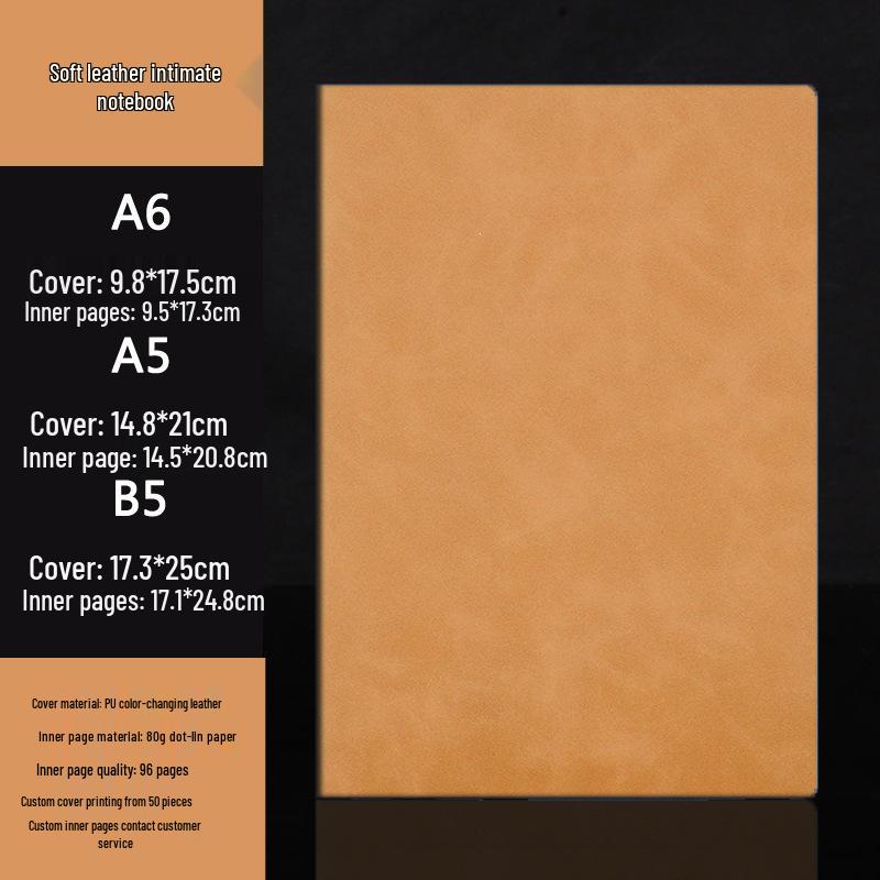 Customizable A5 Notebook & B5 Planner for Students and Business Meetings