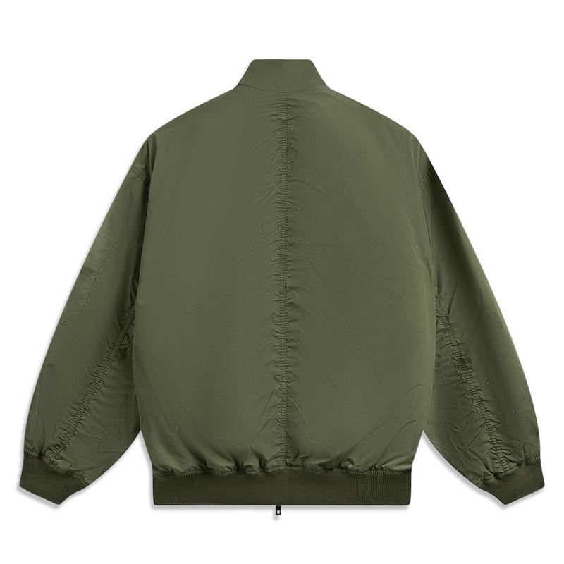 Li Ning Outdoor CF Tracing Flight Jackets & Coats Unisex Dark Olive Green AJDW243-2