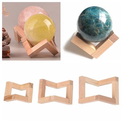 Kristallkugelhalter Geschenk Schreibtischornament Holzhandwerk Mondlampe Sockel Glaskugelhalter Holzdisplayständer