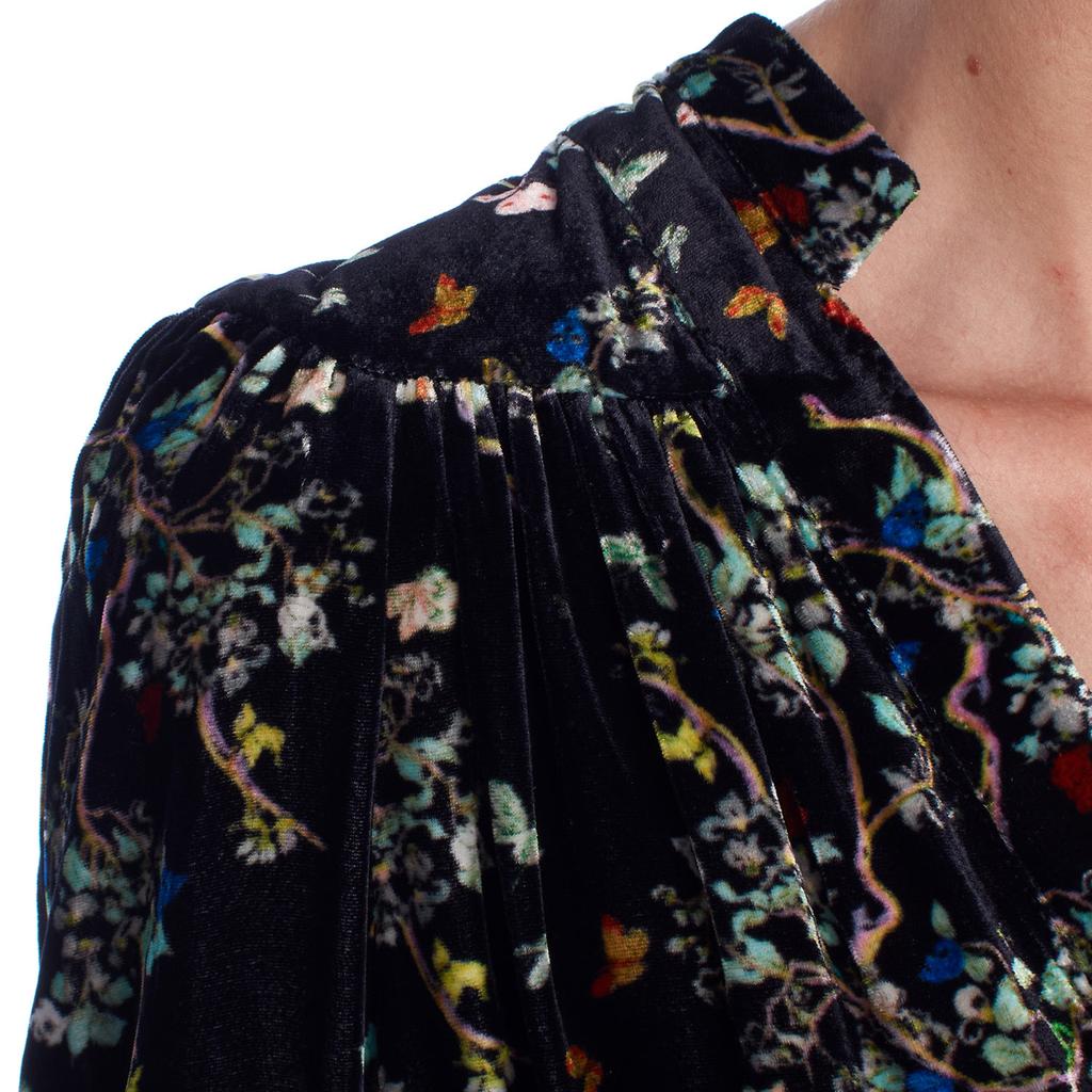 WJCP0425F Printed Velvet Short Dress for Women