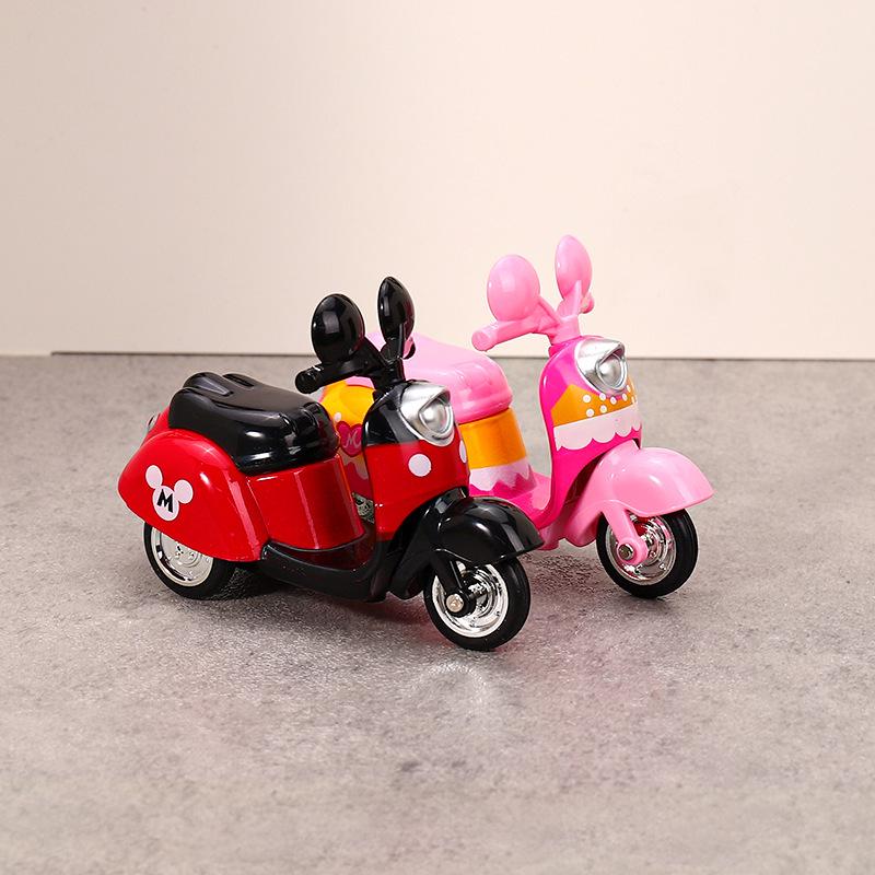 Retro Alloy Pull-Back Motorcycle Scooter Model Toy for Kids