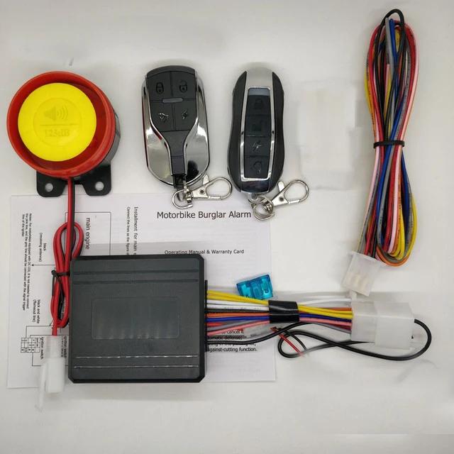 

Сигнализация с дистанционным управлением для мотоцикла Система запуска мотоцикла Система безопасности Защита от кражи Сигнализация для велосипеда и мотоцикла