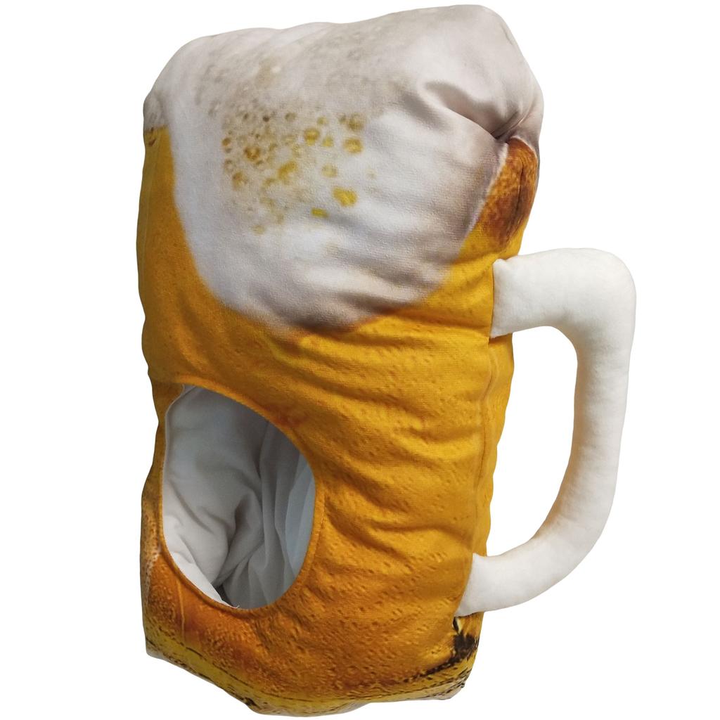 Birthday Party Beer Mug Hat All Age Theme Party Stage Headgear Hat Photo Props Plush Headgear Hat for Party Gathering