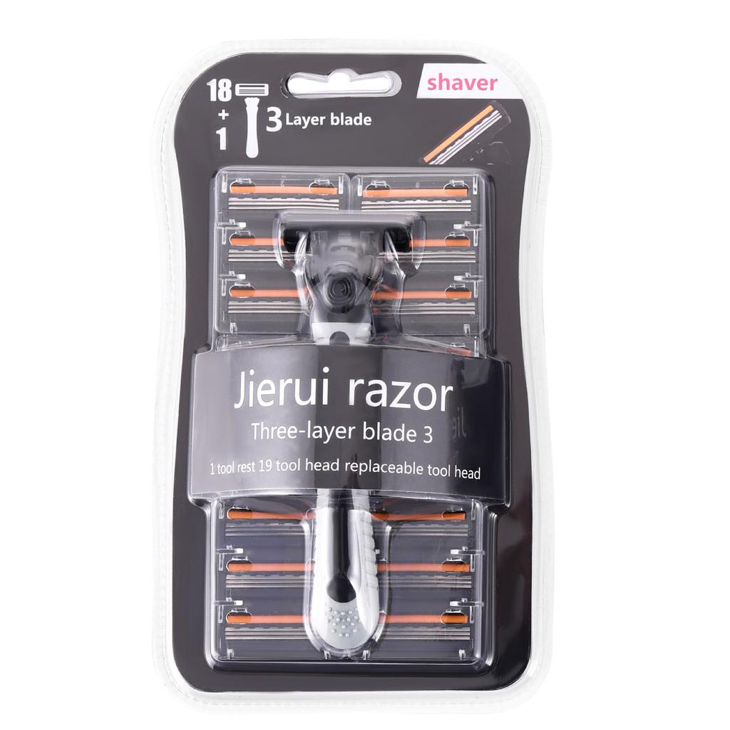 Shaver Brand New Design Men Razor Shaving Three Layer Shaver Reusable Razor Imported Blade Multi Tool Head Replace