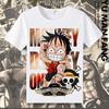 ONE PIECE T-shirt Luffy Sauron Printed Clothes Anime Peripheral Short Sleeve T-Shirt Loose Tide Comfortable Y2K