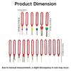 Zestaw 18 sztuk do usuwania złączy samochodowych Uniwersalny ściągacz pinów złączy wtyczek przewodów Zestaw do usuwania pinów Narzędzie do naprawy samochodów i do domu