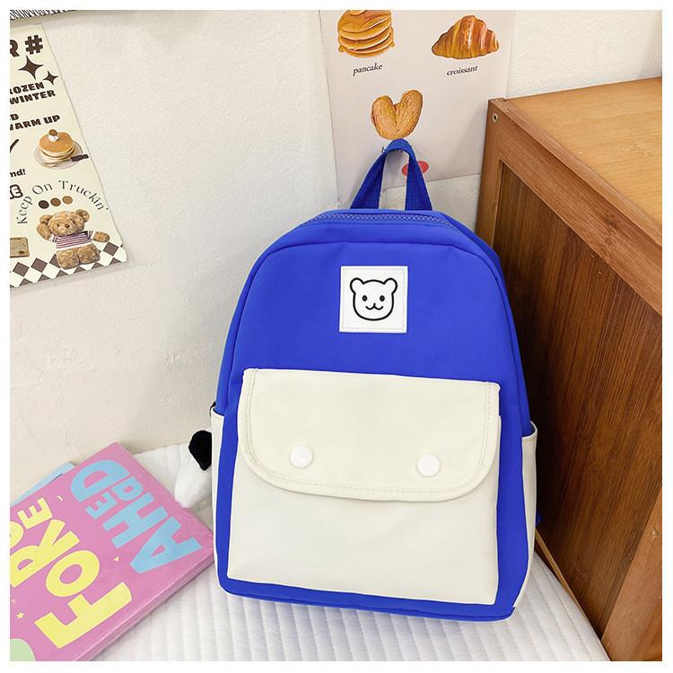 Cute And Simple Nylon Backpack For Kids 2024 Large Capacity School Bag For Boys And Girls