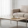 Glass Tray with Metal Frame Tone Round Handles Decorative for Home Stylists, Hosts, Coffee