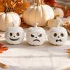 Small Halloween Tabletop Accents 3D Printed Mummy Pumpkin Skull Figurine for Decorations, Creative Holiday Home Decor with Funny Expressions