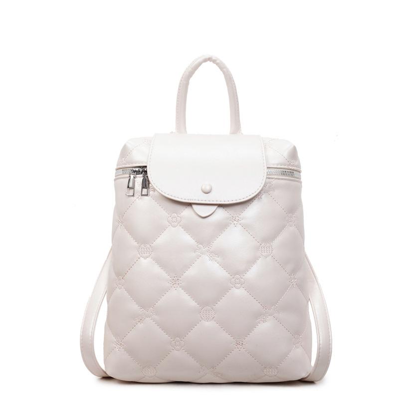 

Модный рюкзак в форме ромба, с тиснением, простой и стильный рюкзак, вместительная ручная сумка для поездок бледно-розовый