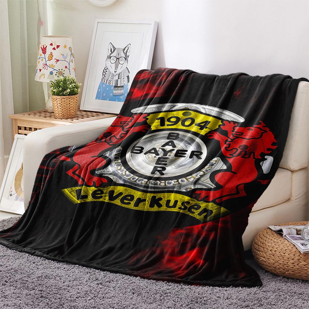 Bayer 04 Leverkusen logo Print FlAannel Blanket, High quality Comfortable for All Seasons, Home Decor, Warmth and Comfort