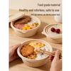 HANDUNYOU Disposable Divided Corn Starch Lunch Box