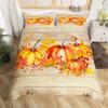 Happy Thanksgiving Duvet Cover Fall Maple Leaf Bedding Set Microfiber Gnome Gold Pumpkin Farm Harvest Comforter Cover King Size