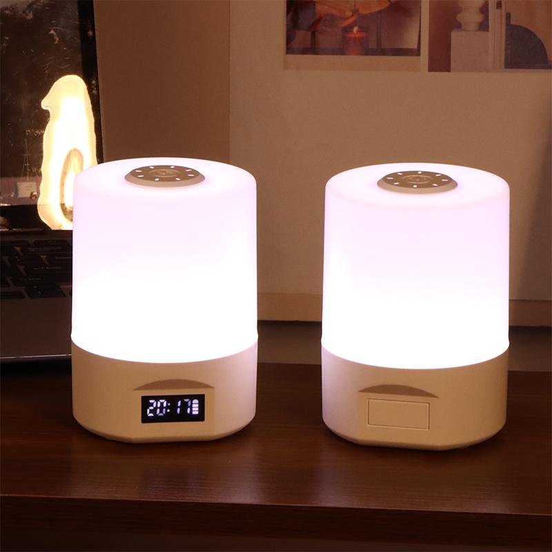 Rechargeable LED Night Light Timing Dimmable USB Table Lamp Night Light Baby Nursery Bedside Sleeping Touch Switch Ambient Light
