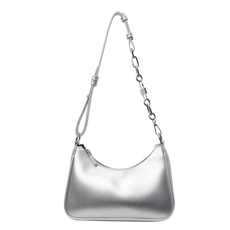 Spring and summer new commuter bag fashion shoulder dumpling bag handbag texture chain underarm bag female tide