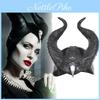 Urocza Maska Cosplay Czarownicy Maleficent 2 Władczyni Zła z Uderzającymi Czarnymi Rogami