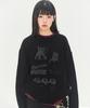 VIDEO JOCKEY Hipster Graphic Knit Sweater [4 Colors]