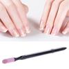Double Headed Quartz Stone Nail File Scrubs Stone Cuticle Stick Manicure Grinding Rod Nails Trimmer Pusher Polishing Supplies