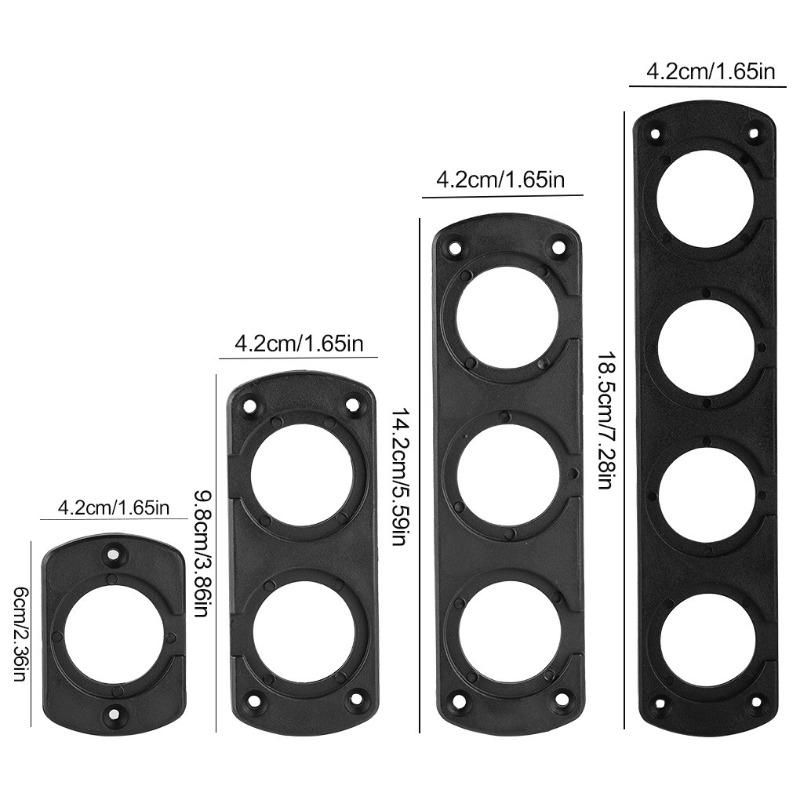 Car USB Charger Socket DIY Switch 1/2/3/4 Holes Voltmeter Panel Cigarette Lighter Adapter for Power Outlet Socket Mount Holder