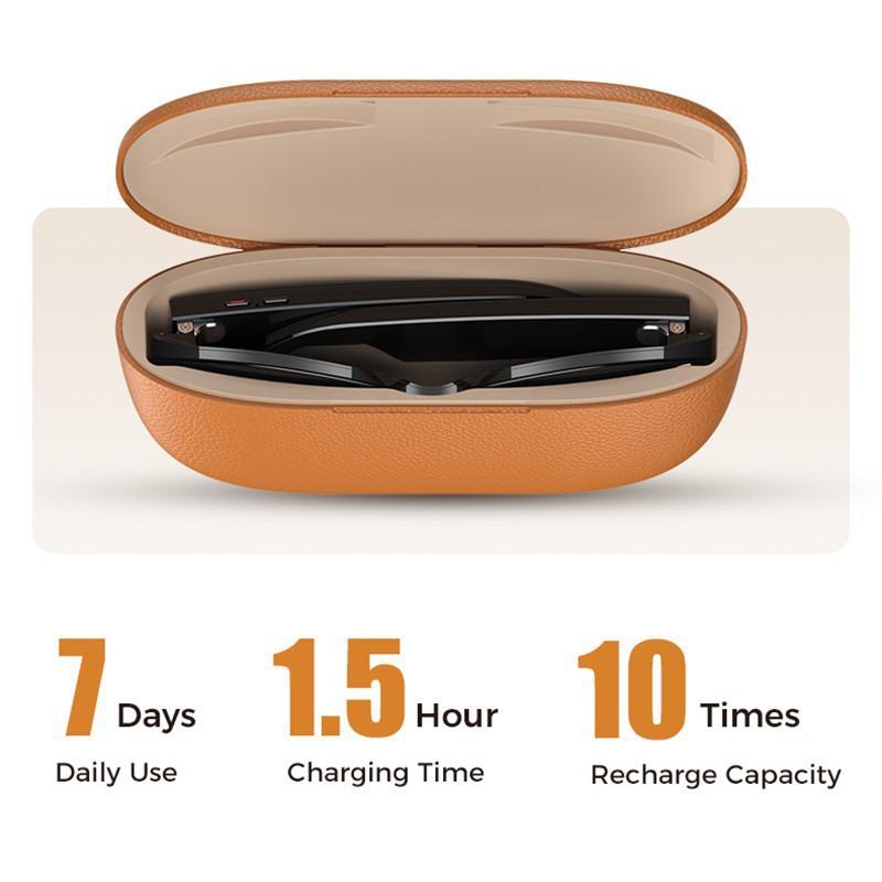 M02 Smart Glasses: Power Bank Case, Camera, Video Recording, Bluetooth Earphones, Real-time AI Translation.