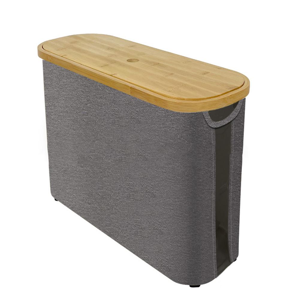 

Bathroom Organizer Toilet Paper Storage Bathroom Use Dust Protection Lid Easy Access Design For Bathroom Supplies серый