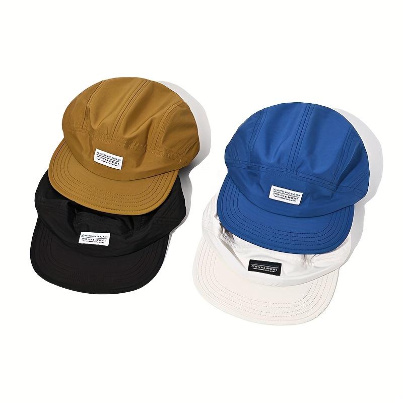 American Retro Soft Top 5-Panel Baseball Cap - Summer Sun Protection Duck Tongue Hat, Multi-Color Optional Casual Sunshade Cap