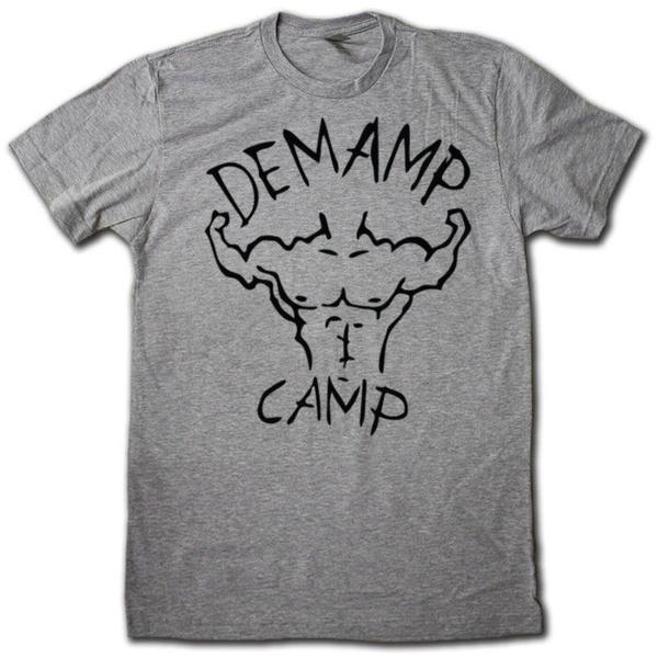 Demamp Camp Workout Short Sleeve Crew Neck T Shirt Graphic Tees Weightlifting for Unisex S разноцветный